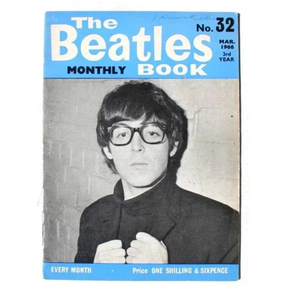 Vintage March 1966 The Beatles Monthly Book Magazine No. 32 - Picture 1 of 3